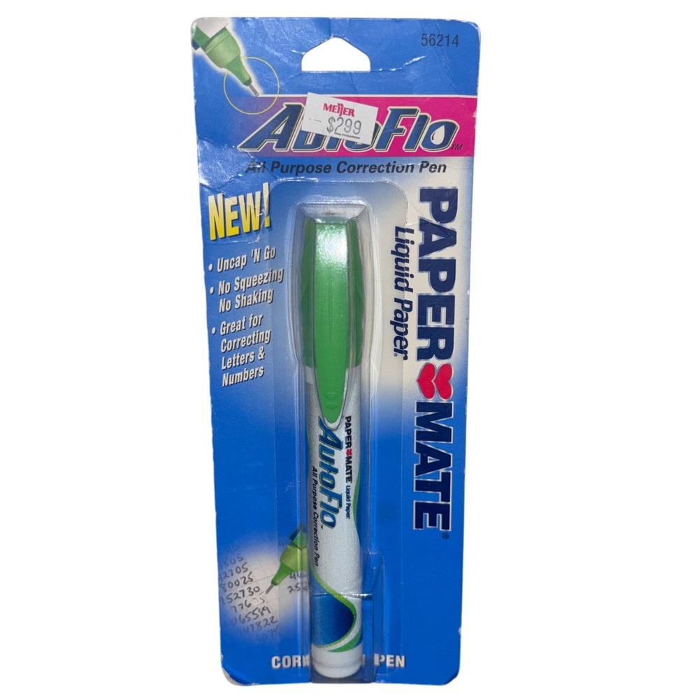 Paper Mate | AutoFlo | All Purpose‎ Correction Pen | Liquid Paper | New | 2002